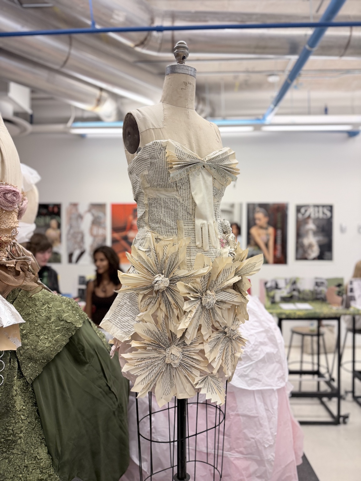 Completed IBIS garment displayed at Parsons open studios